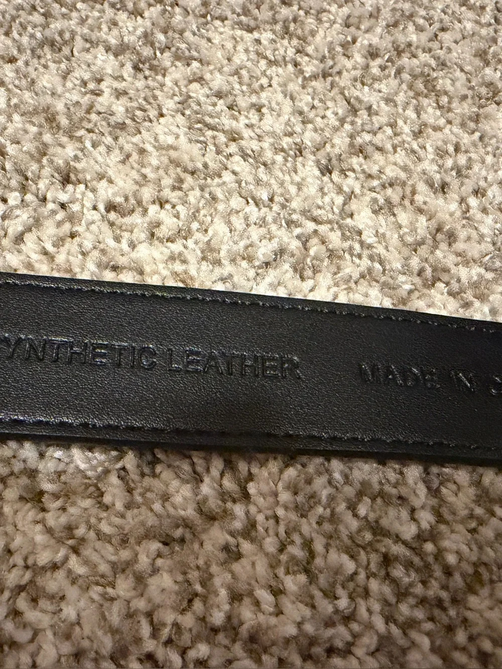 Calvin Klein Brown Synthetic Leather Belt with Silver Logo Buckle